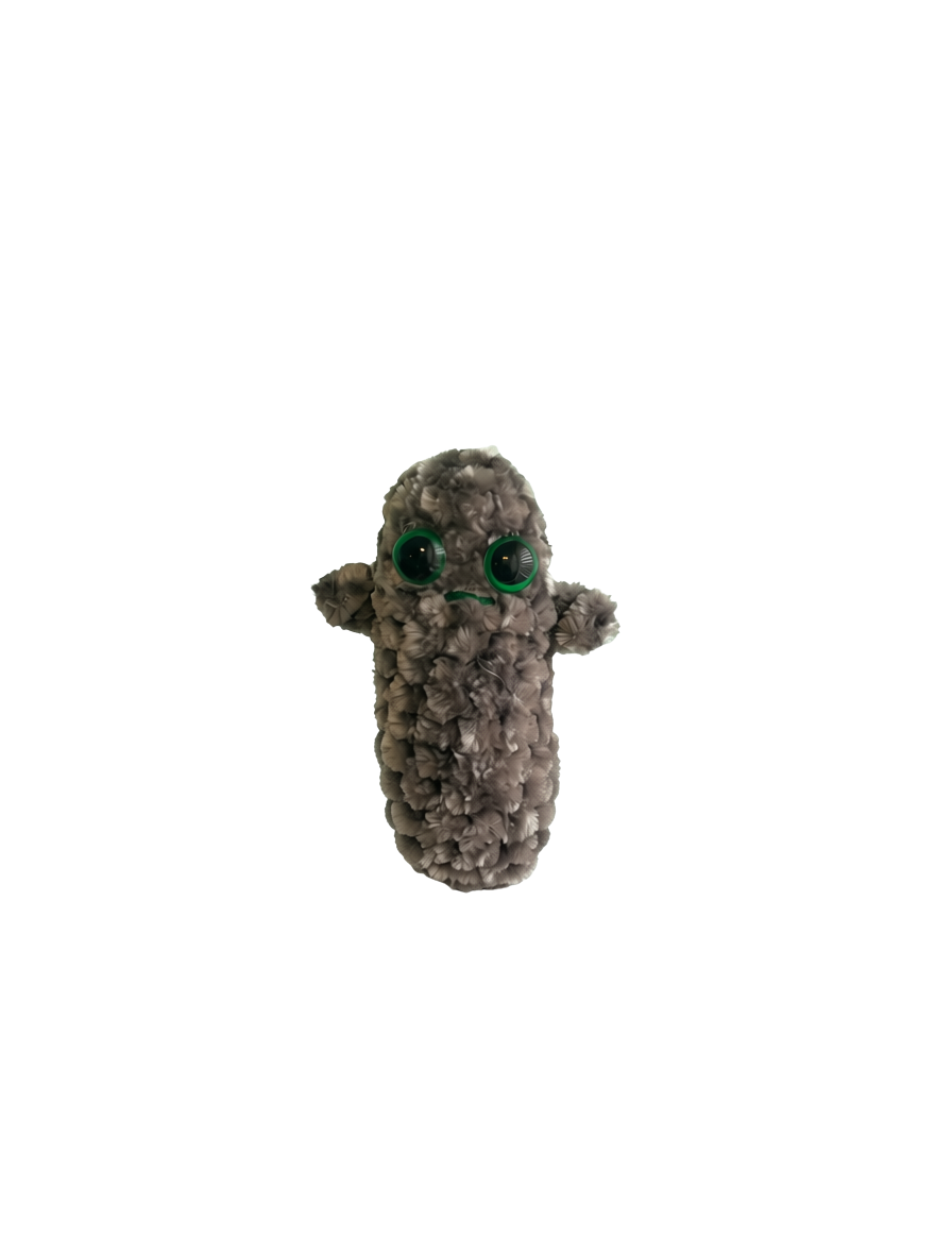 Plushy Grey Clicky